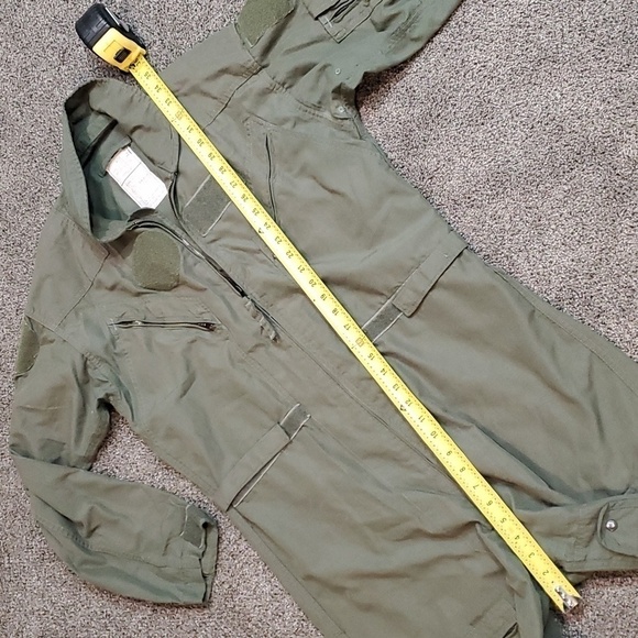 Mens Army Military Coveralls Flyers summer fire resistant CWU-27R sz 42R USA - Picture 6 of 13